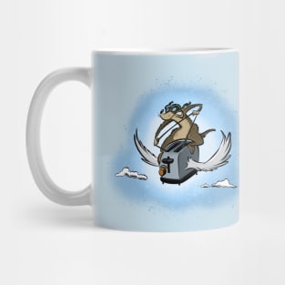 Flying Toaster Weasel Mug